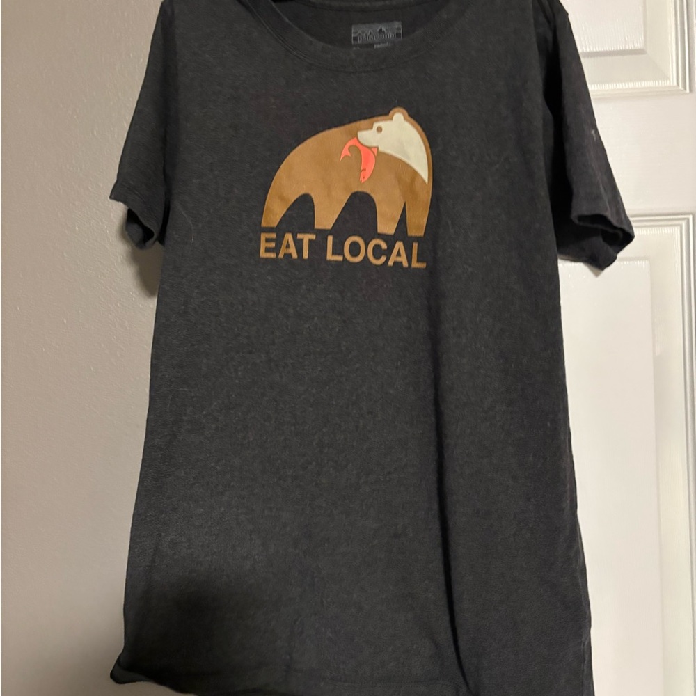 Eat Local Patagonia Graphic Women's T-Shirt